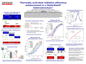 Thermally activated radiative efficiency enhancement in a GaAs/GaInP heterostructure*