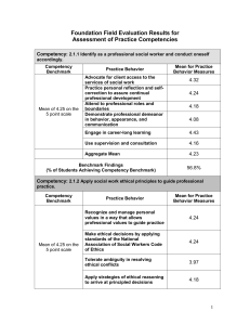 Foundation Field Evaluation Outcomes