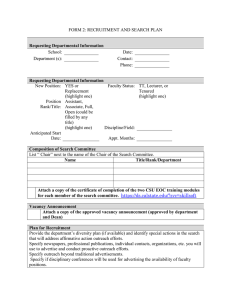 Recruitment Search Plan Form 2