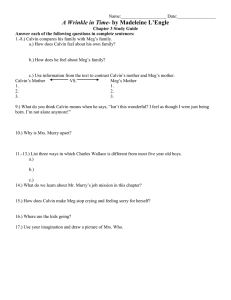 Wrinkle in Time Study Guide 3