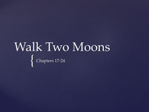 Walk Two Moons Chapters 17-24 Activities