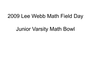 Freshman/Sophomore Math Bowl (2009)
