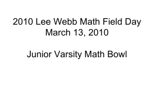 Freshman/Sophomore Math Bowl (2010)