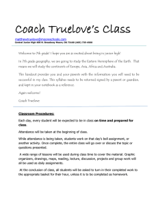 Coach Truelove’s Class