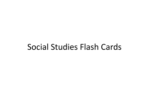 OCCT Flash Cards Social Studies