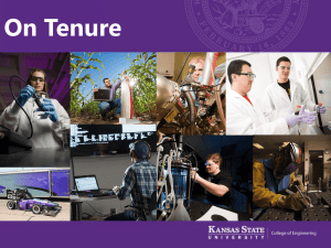 Tenure Promotion slides