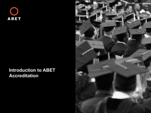 ABET Basics presentation slides