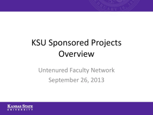 KSU Sponsored Projects Overview (pptx)