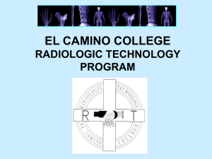 About the EL Camino Radiologic Technology Program Presentation in PowerPoint