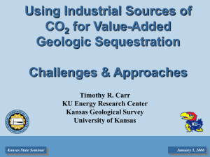 Using Industrial Sources of CO for Value-Added Geologic Sequestration