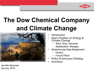 The Dow Chemical Company and Climate Change
