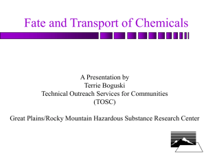 Fate and Transport of Chemicals