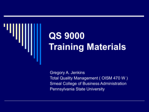 QS 9000 Training Slides