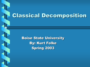 Classical Decomposition