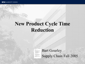new product cycle time reduction