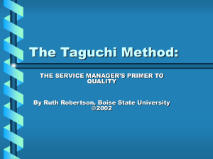 Taguchi Method