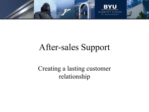 After-sales Support