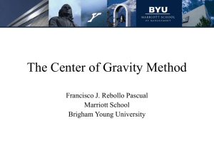 center of gravity method