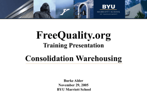 consolidation warehousing 2