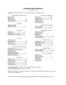 ACADEMIC SENATE MINUTES May 20th  , 2008