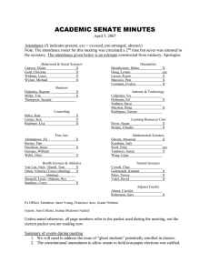 ACADEMIC SENATE MINUTES