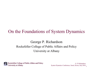 Foundations of System Dynamics