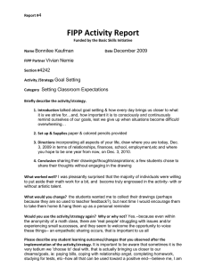 FIPP Activity Report 4 Bonnilee Kaufman December 2009