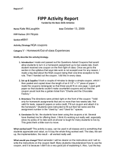 FIPP Activity Report 1 Kate McLaughlin October 13, 2009