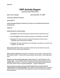 FIPP Activity Report
