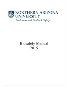 NAU Biosafety Manual