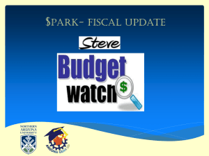 August 2014 Coordinator Meeting PPT Fiscal Operations Special Topics Inserted (PPT)