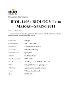 Biol 1406 8-11AM Spr11.doc