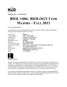 Biol. 1406 Syllabus MW 2-5 Fall13(1).doc