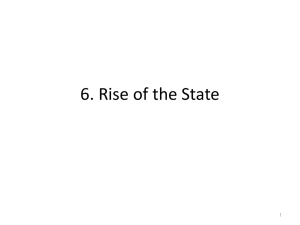 6. Rise of the State 1