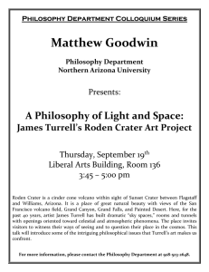 Matthew Goodwin A Philosophy of Light and Space: Presents: