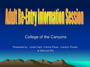 College of the Canyons &amp; Deborah Rio