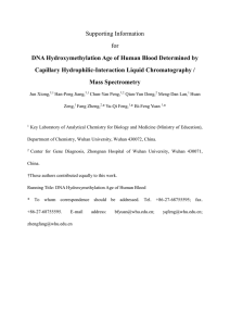 Supporting Information for DNA Hydroxymethylation Age of Human Blood Determined by