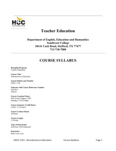 EDUC 1301 Syllabus Fall 2011 PM.doc