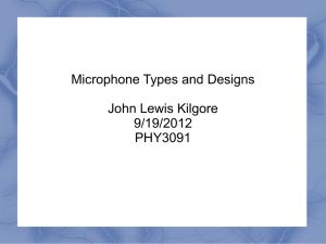 Microphone Types and Designs (ppt).