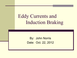 Eddy Currents and Induction Braking (ppt).