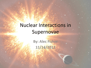 Nuclear Interactions in Supernovae (ppt).