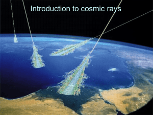 Introduction to cosmic rays 1