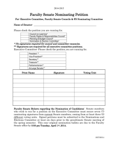 Nominating Petition 2014