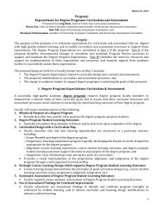 Curriculum and Assessment Proposal