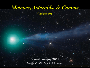 C19: Meteors, Asteroids, Comets