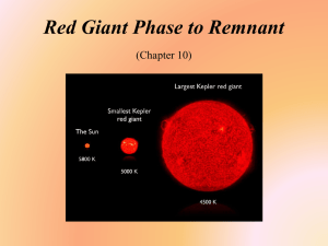 C10: Red Giant Phase to Remnant