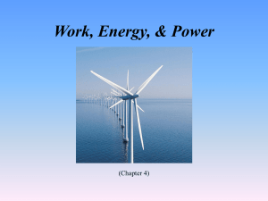 Chapter 4: Mechanical Work, Energy, and Power, Renewable Energy Sources