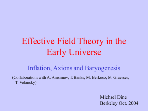 Talk for Astrophysics Seminar at Lawrence Berkeley Lab: Effective Field Theory and the Early Universe