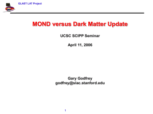 MOND versus Dark Matter Update