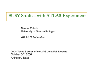 SUSY Studies with ATLAS Experiment